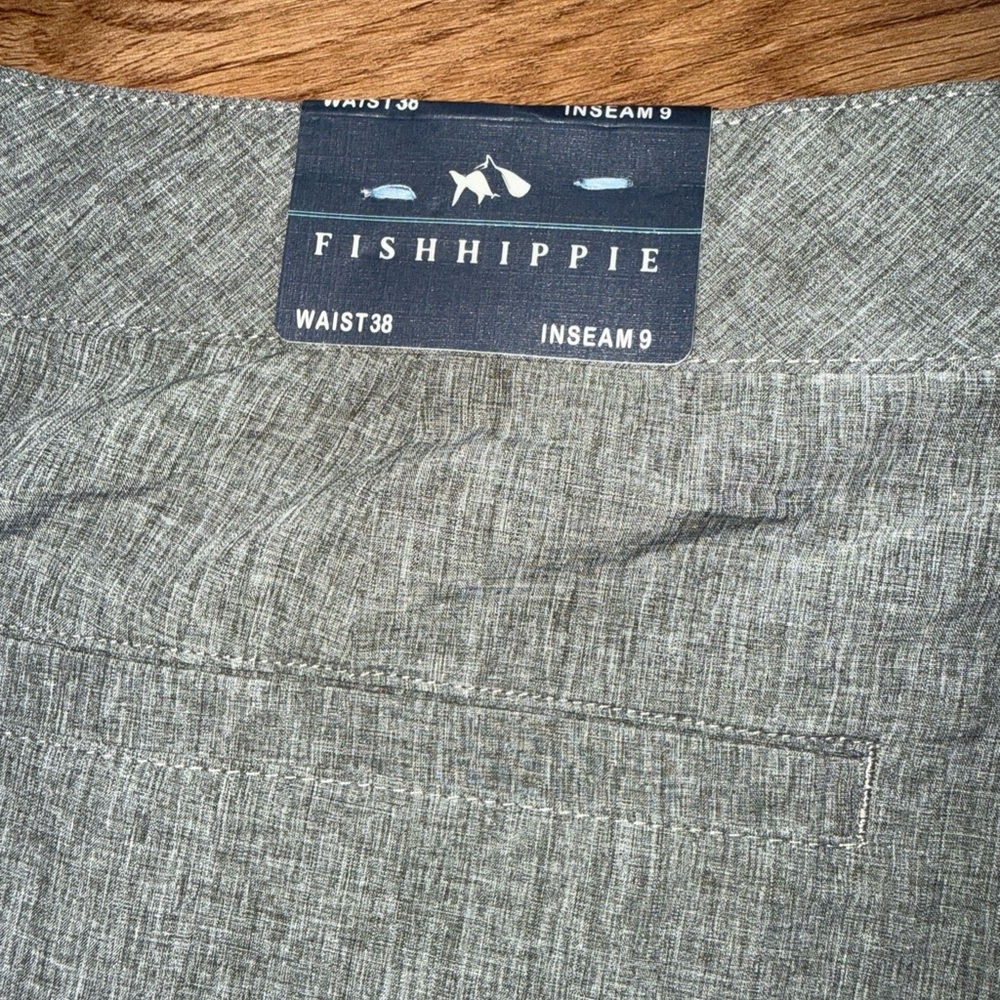 FISH HIPPIE Men's Isla Performance Shorts Gray Size 38 NEW With Tags - Picture 4 of 8